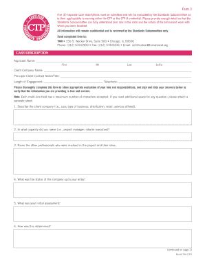 Fillable Online Turnaround Case Description Form Turnaround