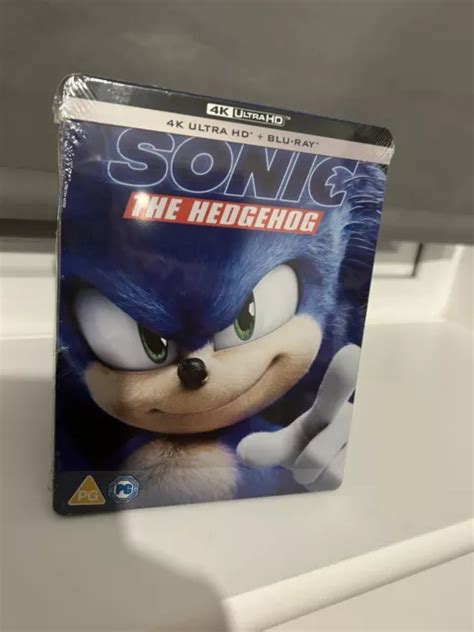 SONIC THE HEDGEHOG 4K UHD Blu Ray Steelbook UK Release NEW SEALED