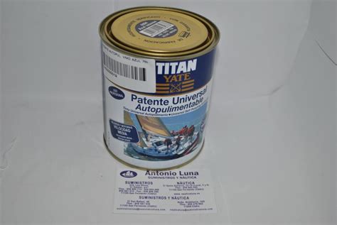 Patente Autopulimentable Velocidad Media Azul Intenso Ml Titan