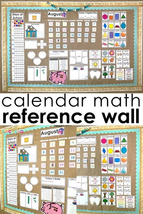 Calendar Math Reference Wall Tunstalls Teaching