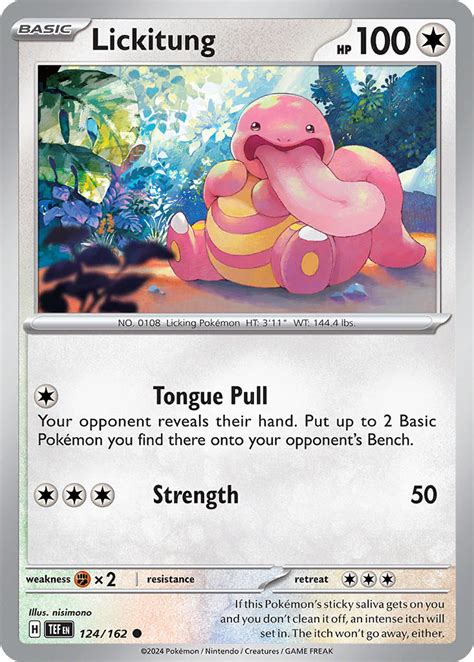 Lickitung Temporal Forces TEF 124 PkmnCards