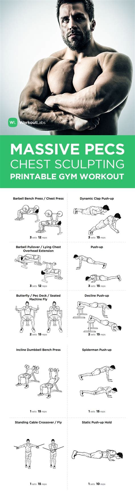 FREE PDF: Massive Pecs Chest Sculpting Workout for Men – visit http ...