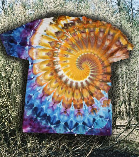 Ice Dye Tie Dye Super Spiral Shirt Оpened Sun Size Xl Tie Dye Diy