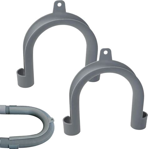 Gray Clothes Washer Drain Hose Holder U Shape Washing Machine Drain Hose Hook