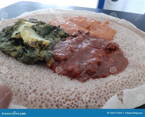 Ethiopian and Eritrean Food, Assortment of Main Dishes. Stock Photo - Image of food, african ...