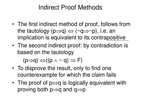 Methods Of Proof A Mathematical Theorem Is Usually Of The Form P Q