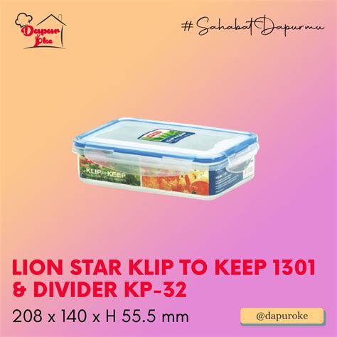 Jual Lion Star Klip To Keep 1301 Divider KP 32 Tempat Makan