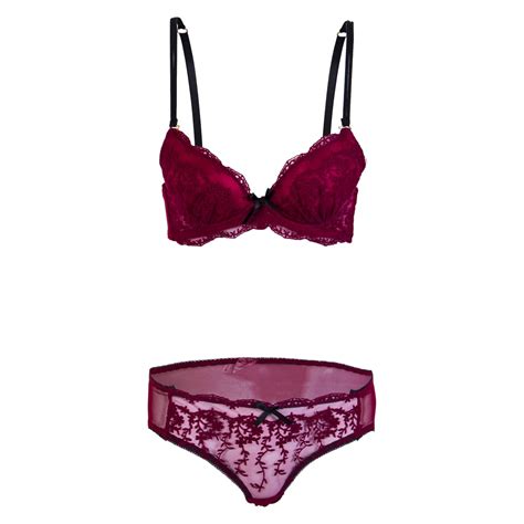 4 Style Cute Lace Embroidery Floral Bra Set Women Push Up Padded Bras