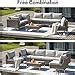 Amazon GYUTEI 7 Piece Patio Furniture Set Outdoor Sectional Sofa