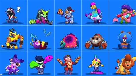 Brawl Stars All 331 Skins Losing Animations YouTube