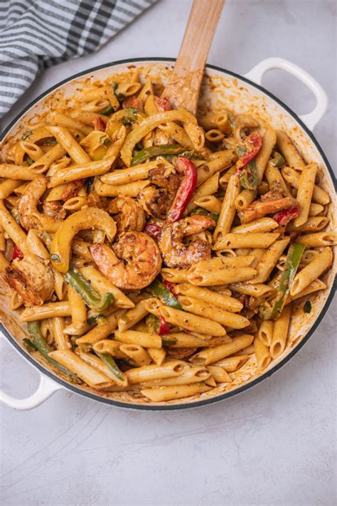 Best Rasta Pasta Recipe Jerk Shrimp Pasta Simplymeal