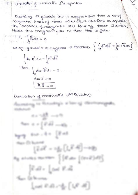 Solution Derivation Of Maxwell S Equation Studypool