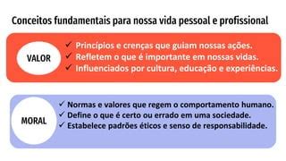 Aula Conceitos Valor Moral Car Ter Tica E Bio Tica Pdf