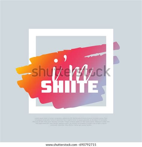 Im Shiite Vector Clipart Template Poster Stock Vector (Royalty Free ...