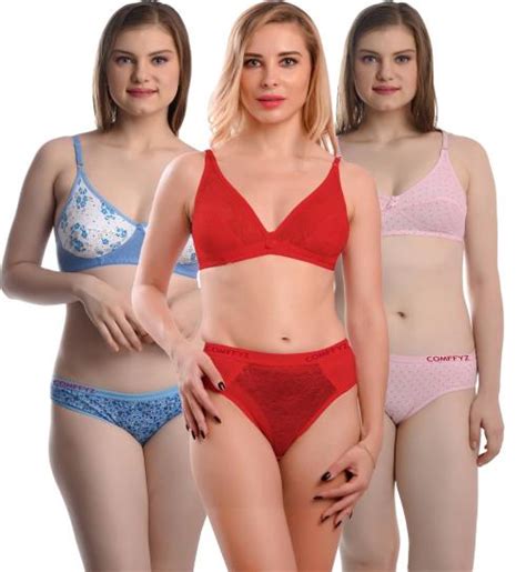 Buy Comffyz Bra Panty Set For Women Bra Panty Set Combo For Girls Combo Lingerie Set For