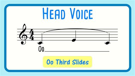 Head Voice Vocal Exercise Oo Major 3rd Slides Male Voice Youtube