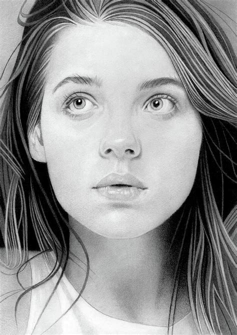 Female Portrait Pencil Drawing 88 Drawing By Matthew Hack Fine Art America