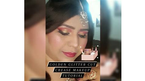 Golden Glitter Cut Crease Makeup Tutorial ♥️ Youtube