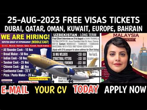 Malaysia Work Permit Visa Dubai Free Jobs Uzbekistan Welders