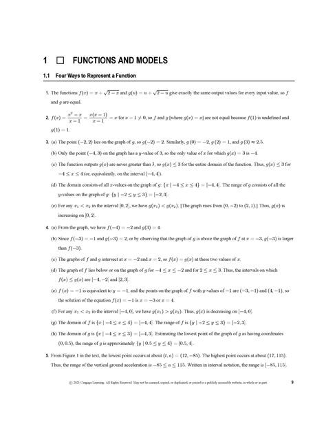 SM Single Variable Calculus Early Transcendentals 9E Stewart