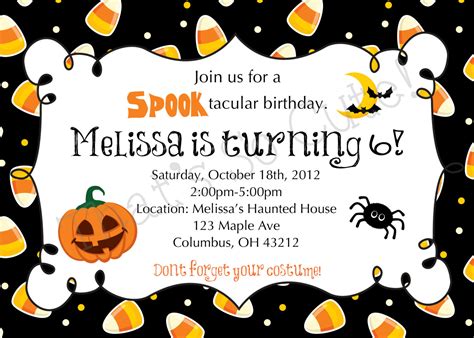 Halloween Party Invite Template Free