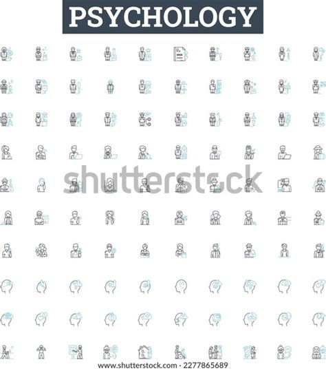 Psychology Vector Line Icons Set Psychology Stock Vector Royalty Free