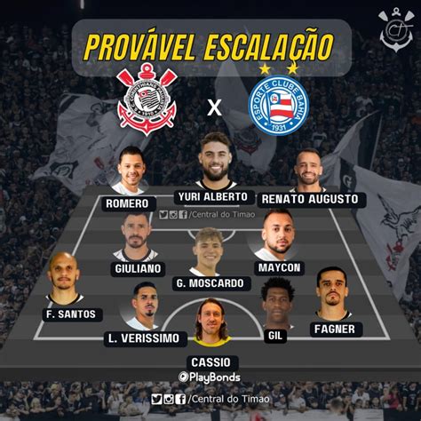 Corinthians X Bahia Escalação Arbitragem E Onde Assistir Central Do