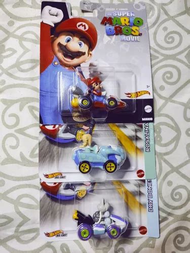 Hot Wheels Mario Kart Dry Bones Mario Bros Movie Rosalina Env O Gratis