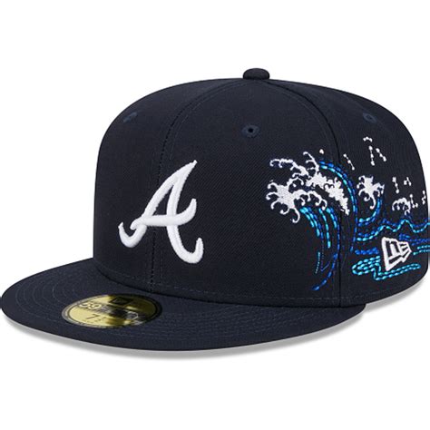 New Era Atlanta Braves Tonal Wave 2023 59fifty Fitted Hat