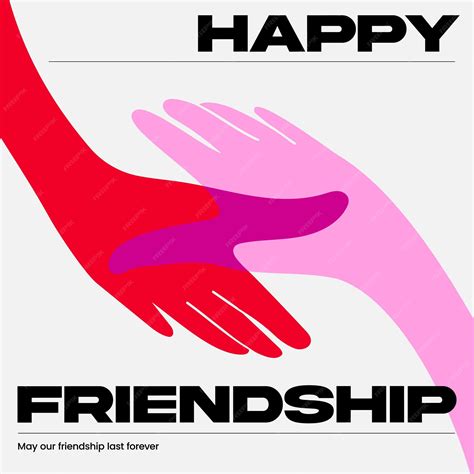 Un cartel de las redes sociales de dos manos que se cruzan en el Día de