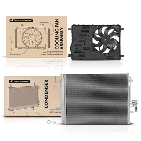 A C Condenser Cooling Fan Assembly W Shroud For Land Rover Discovery