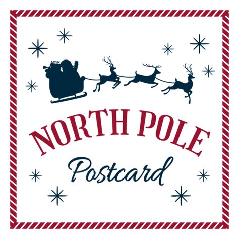 Polo Norte postal santa claus - Descargar PNG/SVG transparente