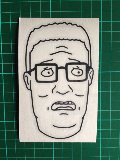Hank Hill Die Cut Vinyl Sticker