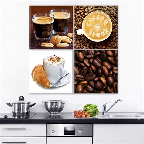 Leinwand Bilder K Che Kaffe Tasse Caffe Kunstdruck Esszimmer Wandbilder