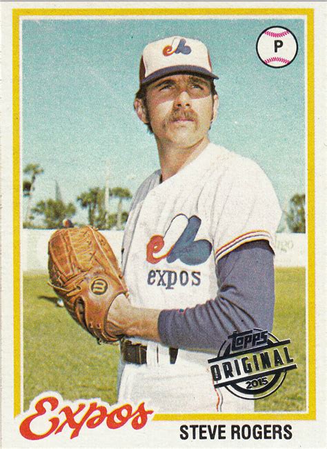 1978 Montreal Expos Steve Rogers Pitcher Topps Original 2015 Card 425