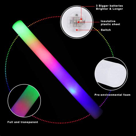 Varillas De Espuma Varillas Brillantes En La Oscuridad