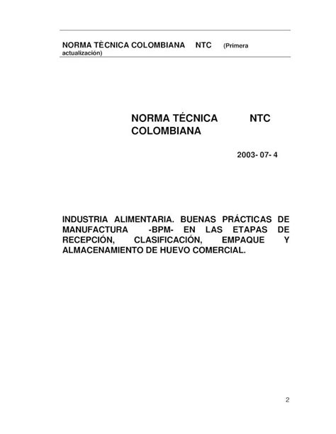 PDF NORMA TÉCNICA NTC COLOMBIANA NORMA TÈCNICA COLOMBIANA NTC