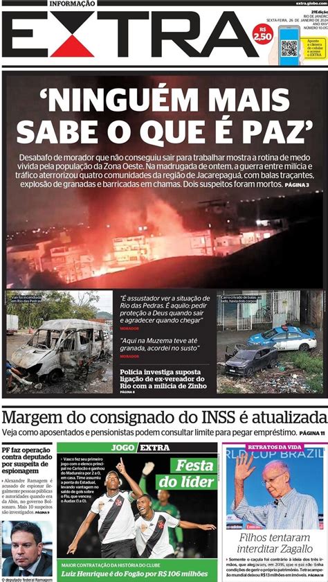 Capa Extra Edi O Sexta De Janeiro De