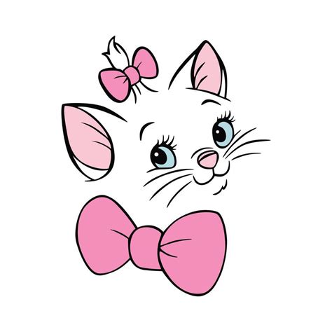 Cute Marie Cat 48449548 Vector Art At Vecteezy