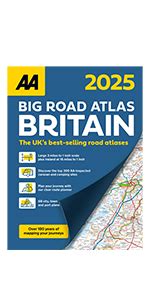 Big Easy Read Britain 2025 Spiral Bound AA Road Atlas UK Road