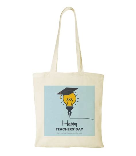 Torba Bawe Niana Z Nadrukiem Happy Teachers Day Dzie Nauczyciela