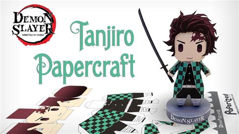 Demon Slayer Tanjiro Kamado Papercraft YouTube Anime Diys Anime