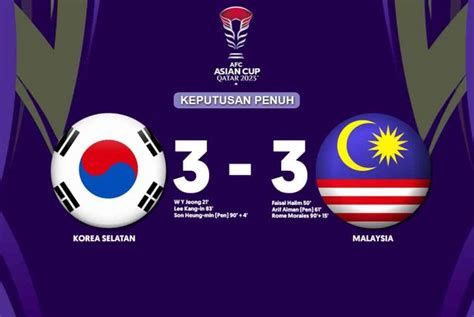 Harimau Malaya Cipta Sejarah Seri 3 Sama Lawan Korea Selatan Kepochi