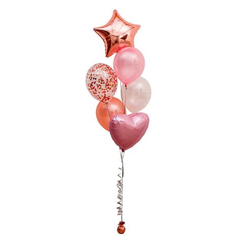 Rose Gold And Pink Balloon Bouquet Party Balloons City New York Brooklyn