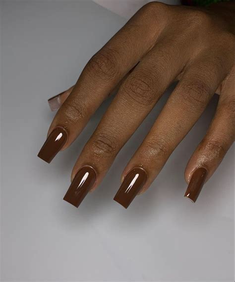 Pin By 5gal On Claws Brown Nails Simple Nails Nude Nails