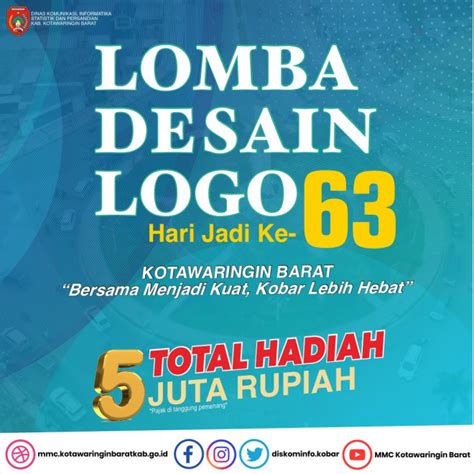 Ini Pemenang Lomba Desain Logo Hari Jadi Kabupaten Kobar Ke Tahun The