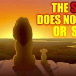 Mufasa And Simba Sunset Blank Template Imgflip