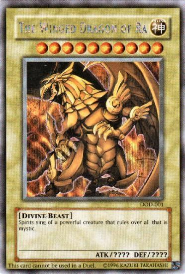 Yu Gi Oh Promo Single The Winged Dragon Of Ra Ultra Rare Gbi 003 Da