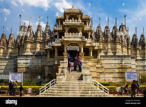 Temple staircase, Ranakpur temple complex, most important testimony to ...