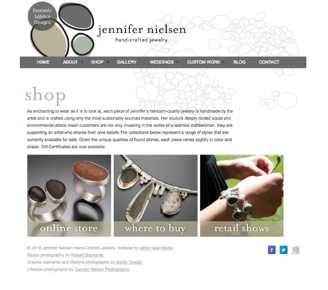 Jennifer Nielsen Jewelry - Ignite Design + Marketing